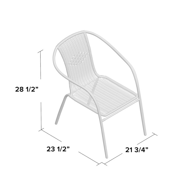 Abrahamic Stacking Patio Dining Chair & Reviews AllModern